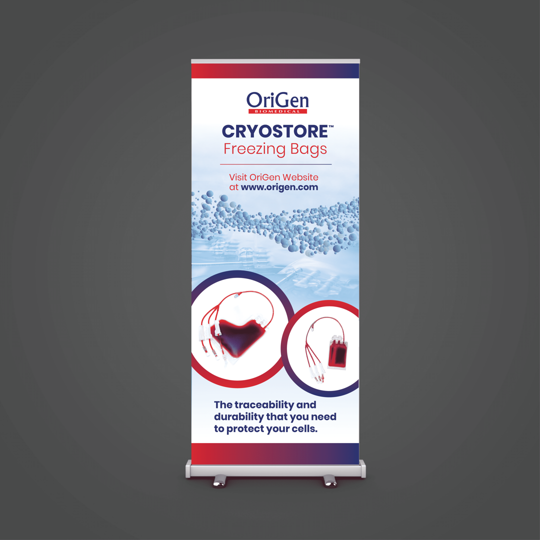 Origen Biomedical — trade show pop-up banner